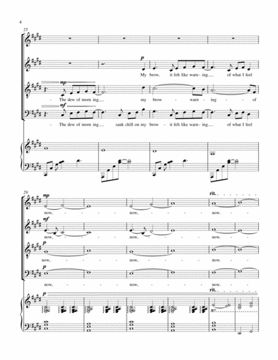 When We Two Are Parted (Choral SATB)