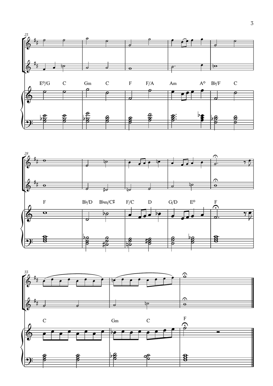 Over The Rainbow Over The Rainbow Clarinet Duet scores gallery preview page 3