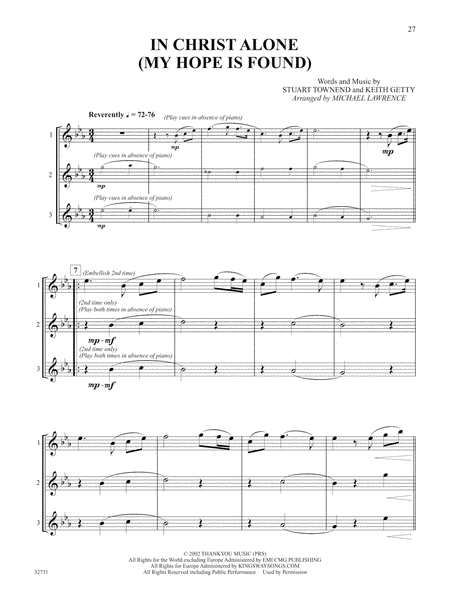 Favorite Songs of Praise (Solo-Duet-Trio with Optional Piano) by Michael Lawrence Flute - Sheet Music
