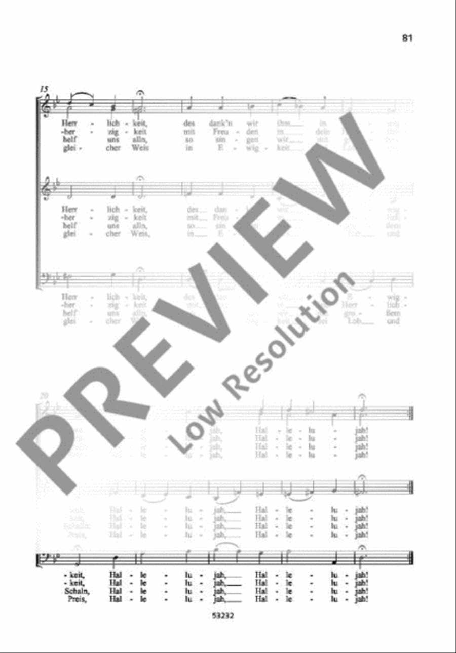 Heut triumphieret Gottes Sohn A Cappella scores gallery preview page 3