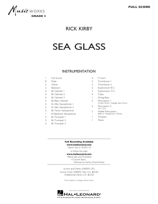Sea Glass - Conductor Score (Full Score)