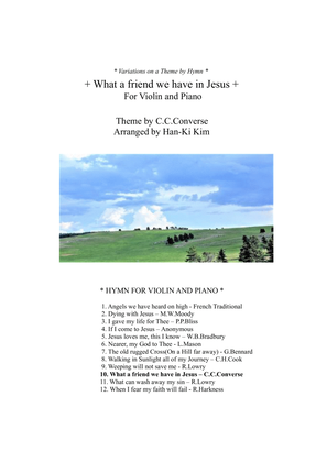 Book cover for What a friend we have in Jesus (For Violin and Piano)