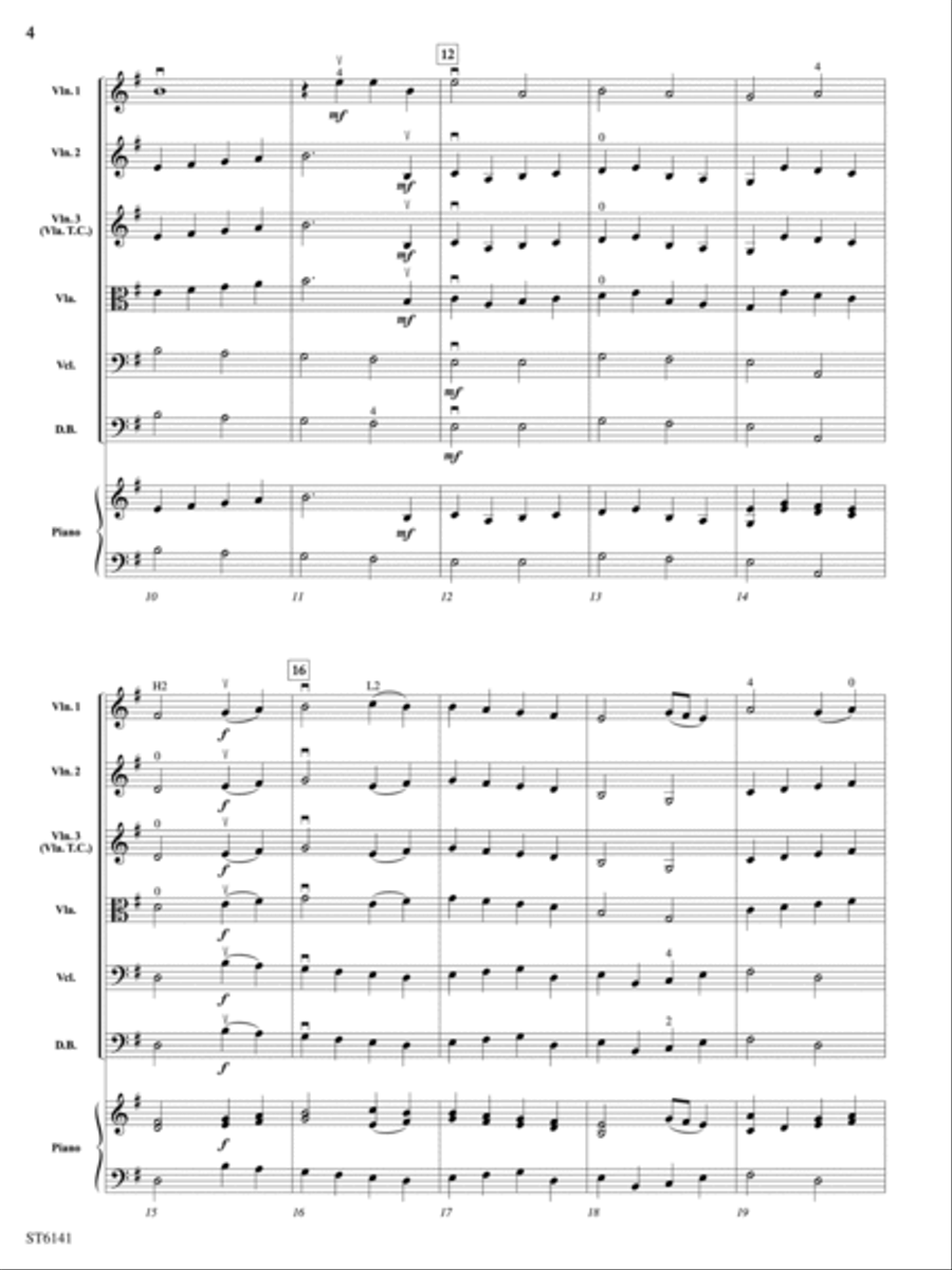 God Rest Ye Merry, Gentlemen: Score String Orchestra scores gallery preview page 4