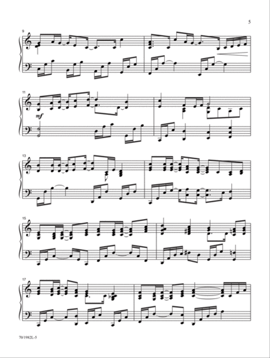 Light of The World Piano Solo scores gallery preview page 3