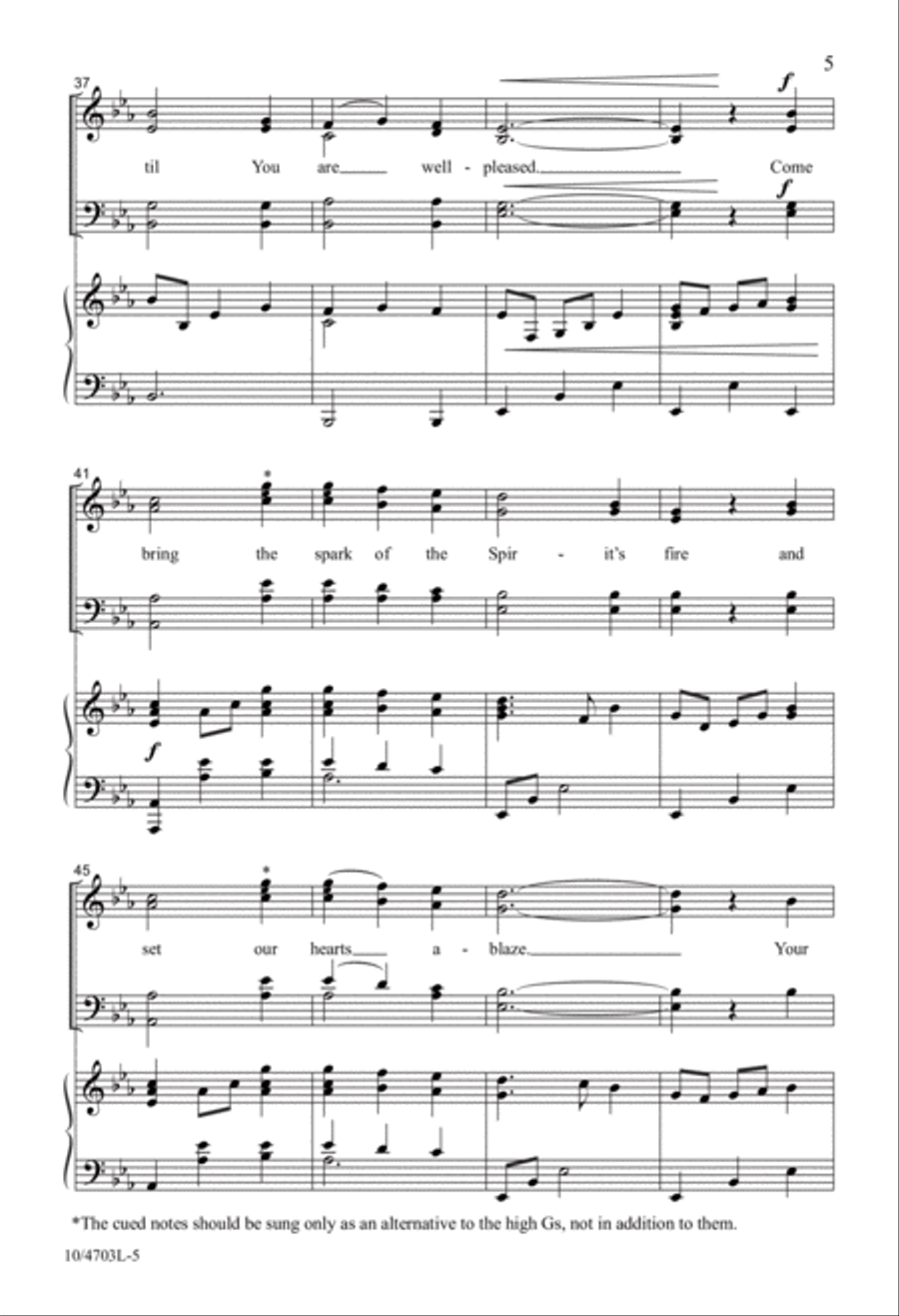 Fly On, Sweet Heavenly Dove 4-Part scores gallery preview page 5