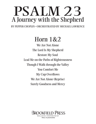 Book cover for Psalm 23 - A Journey With The Shepherd - F Horn 1,2