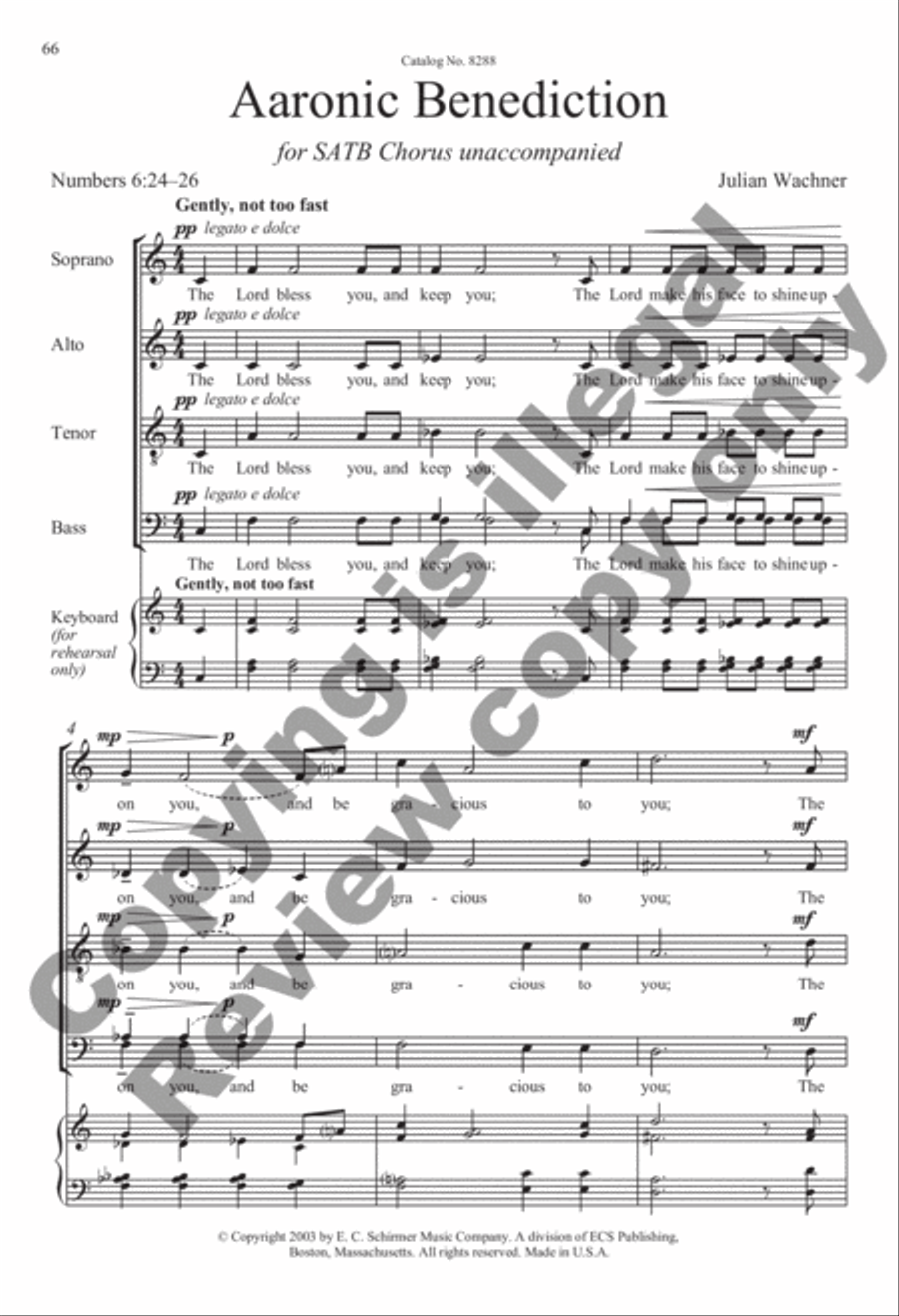Selected Sacred Choral Works of Julian Wachner, Volume 1 4-Part scores gallery preview page 50