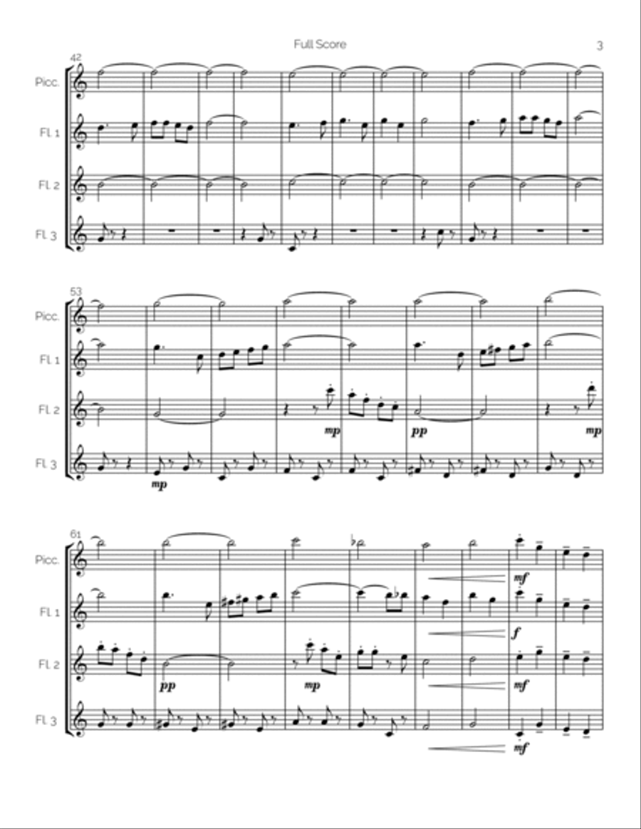 Do-re-mi Woodwind Quartet scores gallery preview page 4