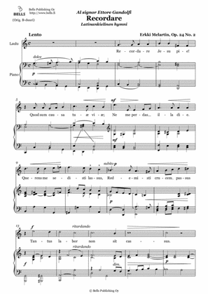 Recordare, Op. 24 No. 2 (C Major)