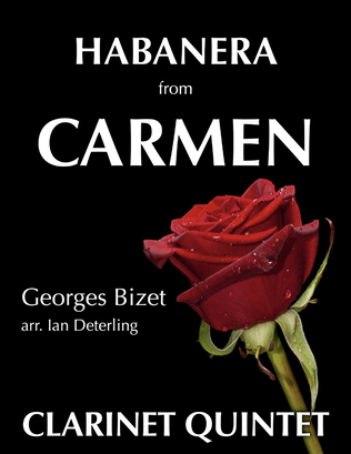 Book cover for Habanera from CARMEN (for clarinet quintet)