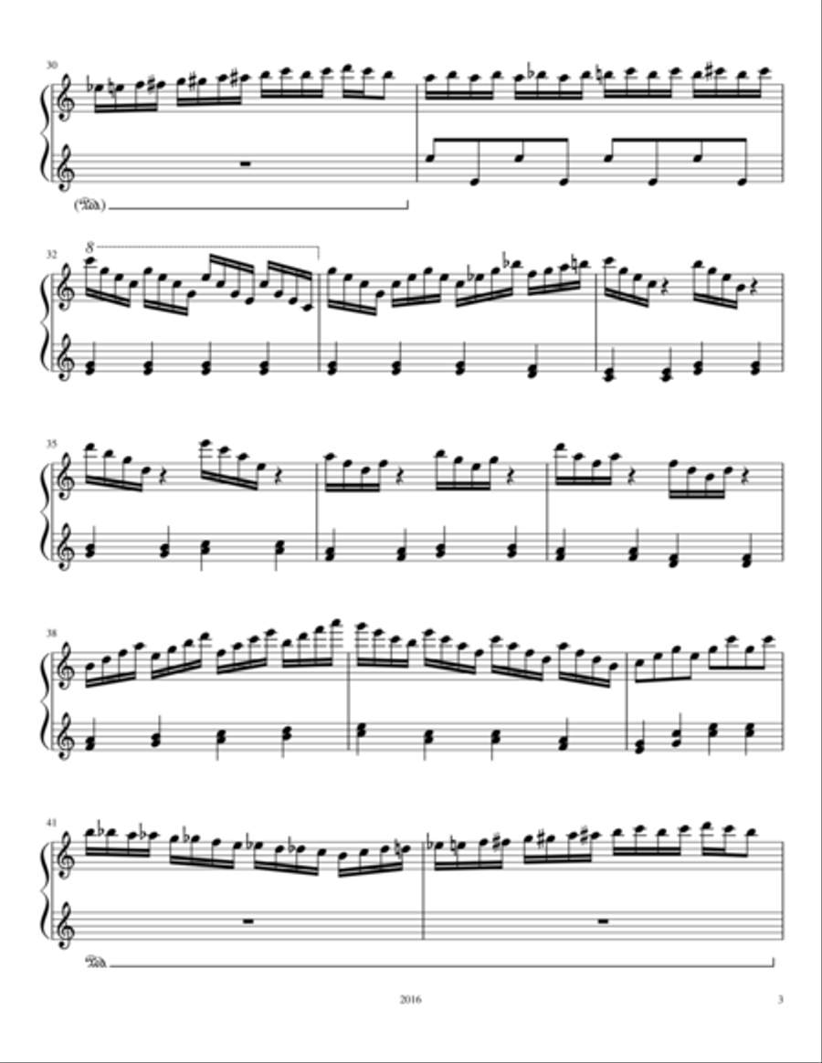 The Diving Mockingbird Piano Solo scores gallery preview page 3