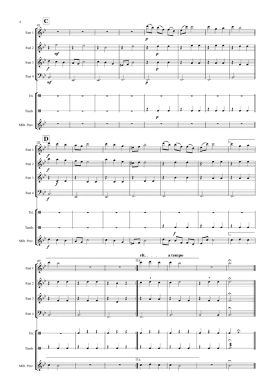 Santa Lucia (Orchestra/ Concert Band Flexible Instrumentation) Concert Band scores gallery preview page 4