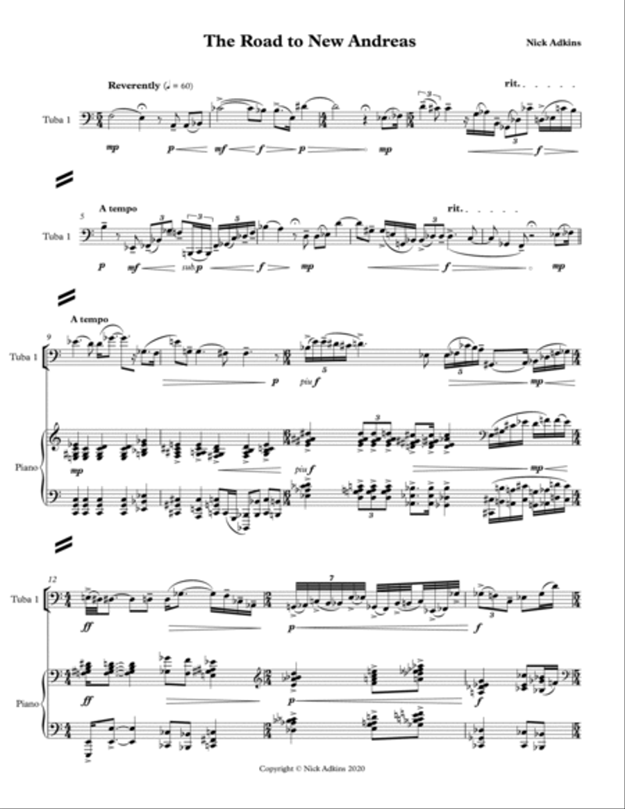 The Road to New Andreas Brass Duet scores gallery preview page 2