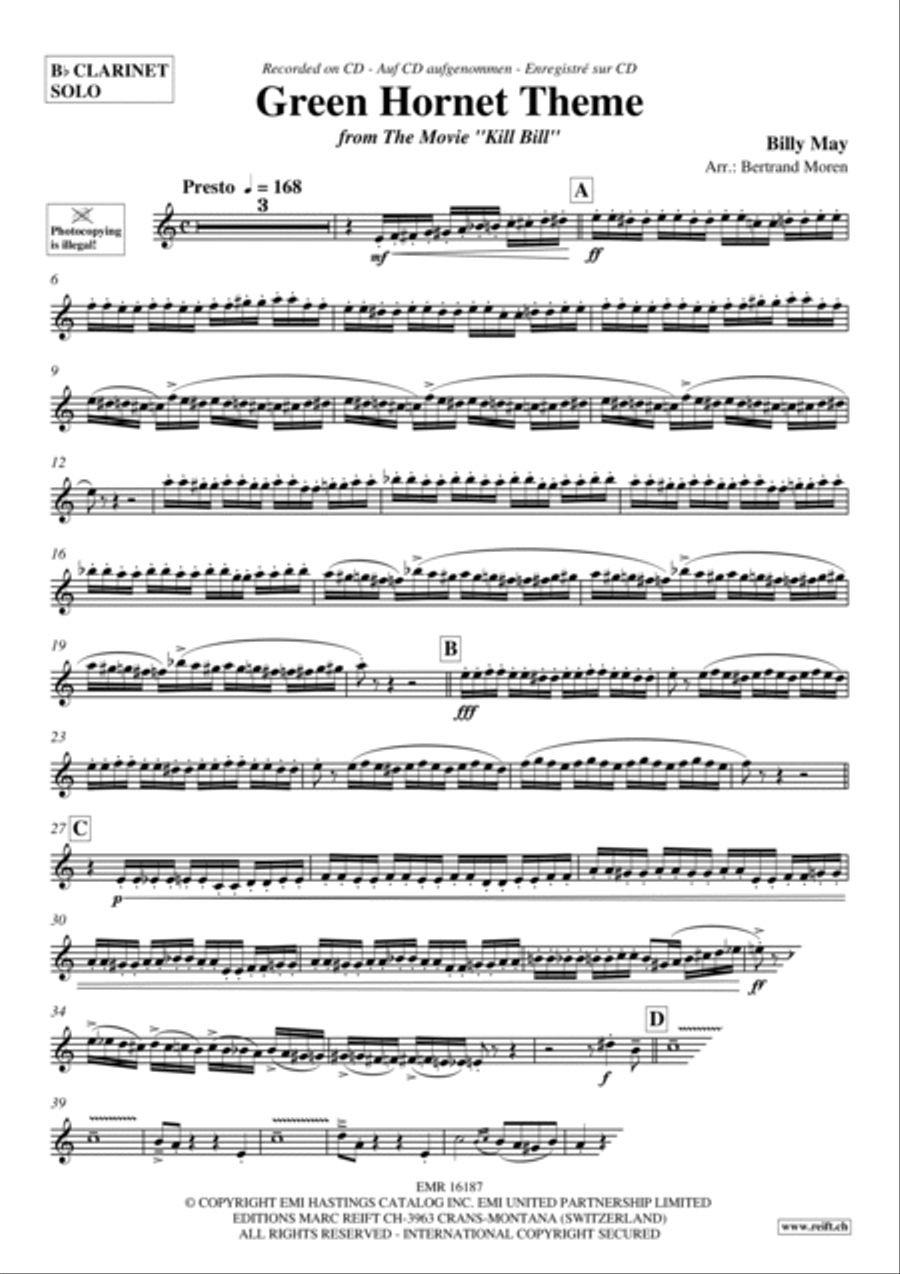 Green Hornet Theme Concert Band scores gallery preview page 4