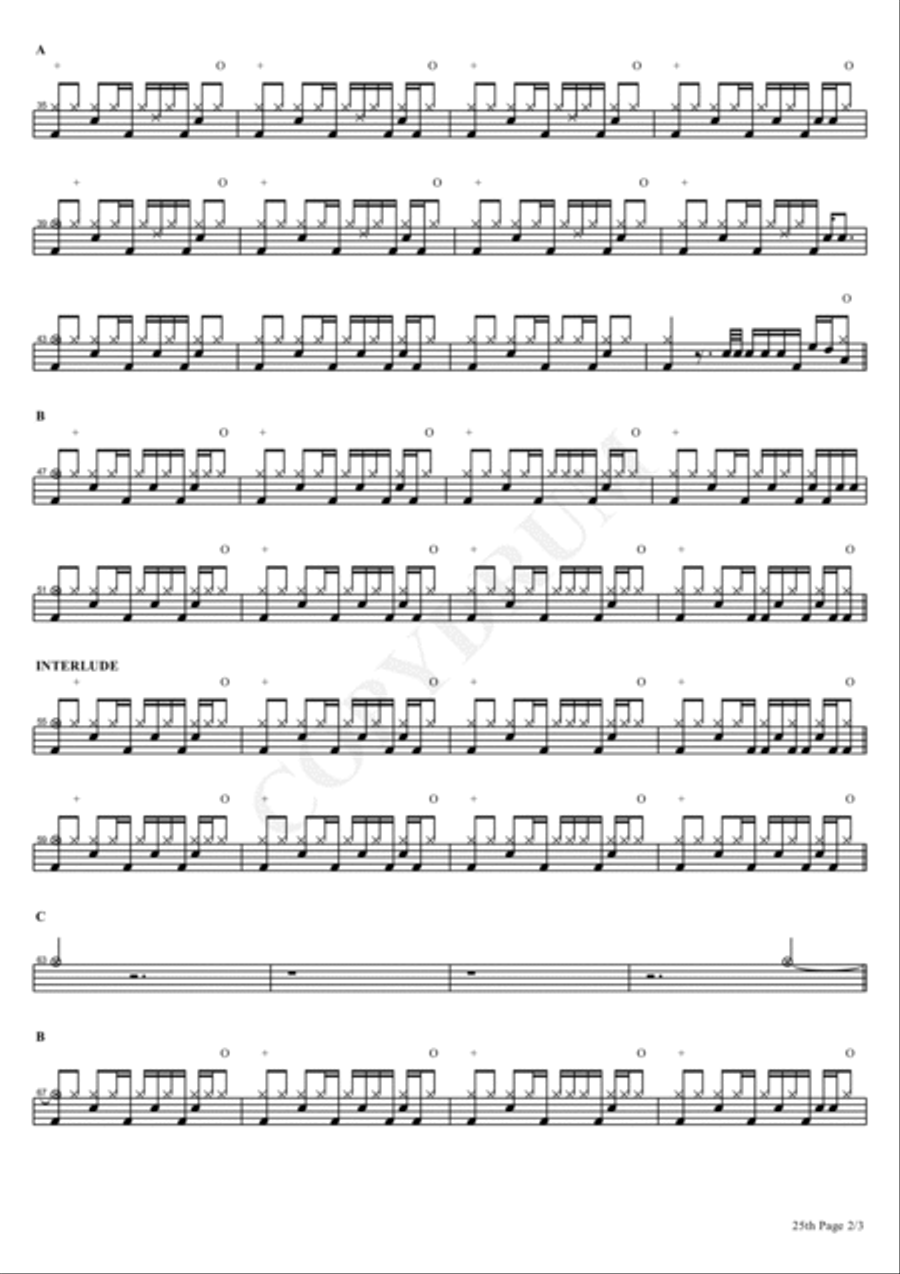 25th Drum Set scores gallery preview page 2