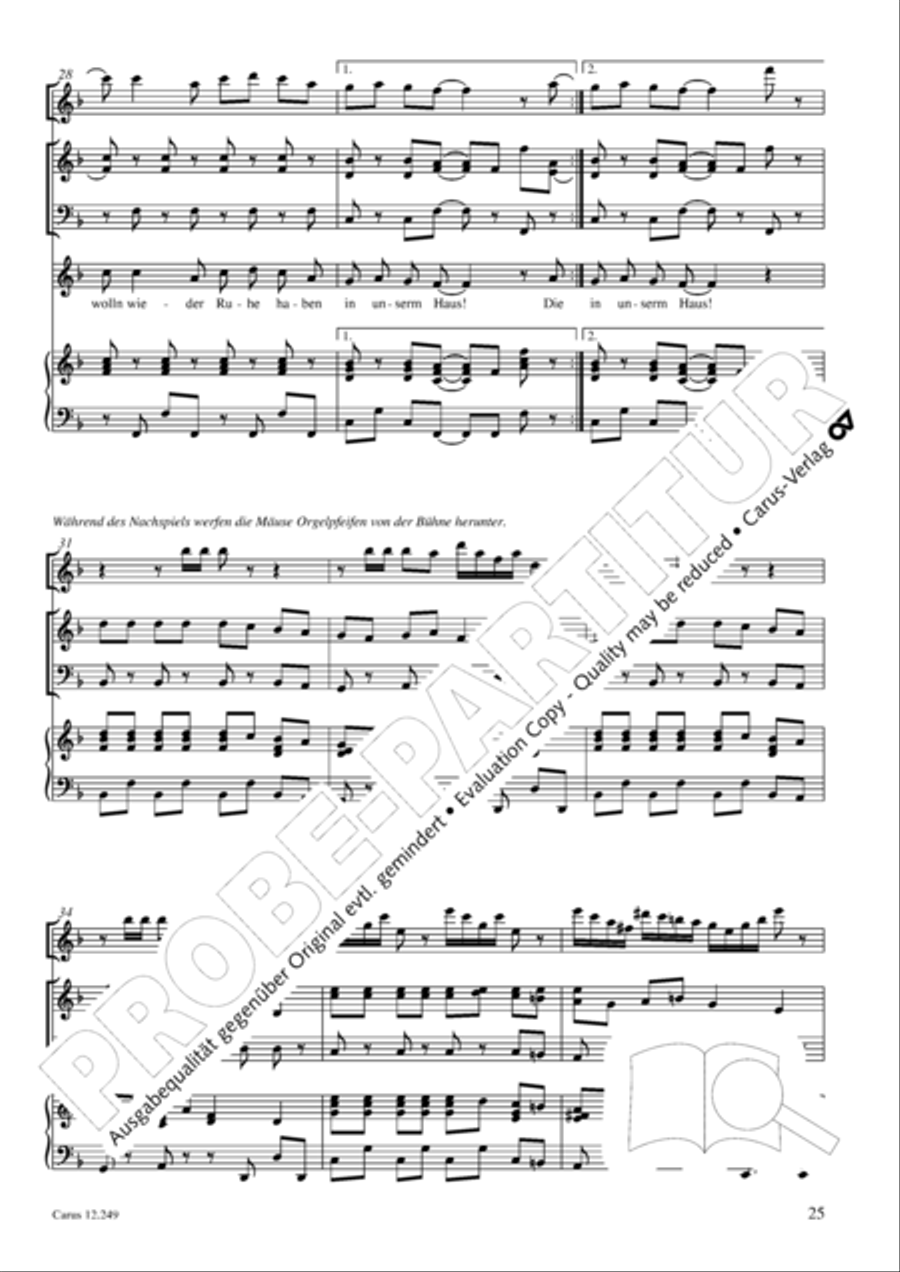 Mause in der Michaelskirche 4-Part scores gallery preview page 26