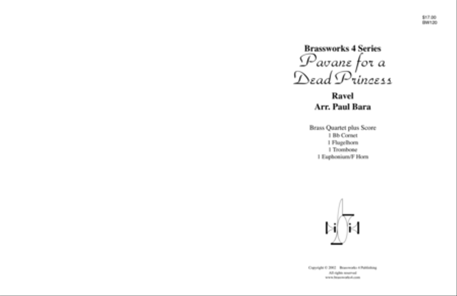 Pavane for a Dead Princess Brass Quartet scores gallery preview page 1