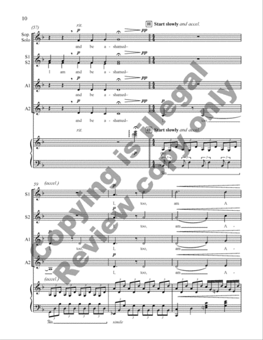 I, Too, Sing America Children's Choir scores gallery preview page 22