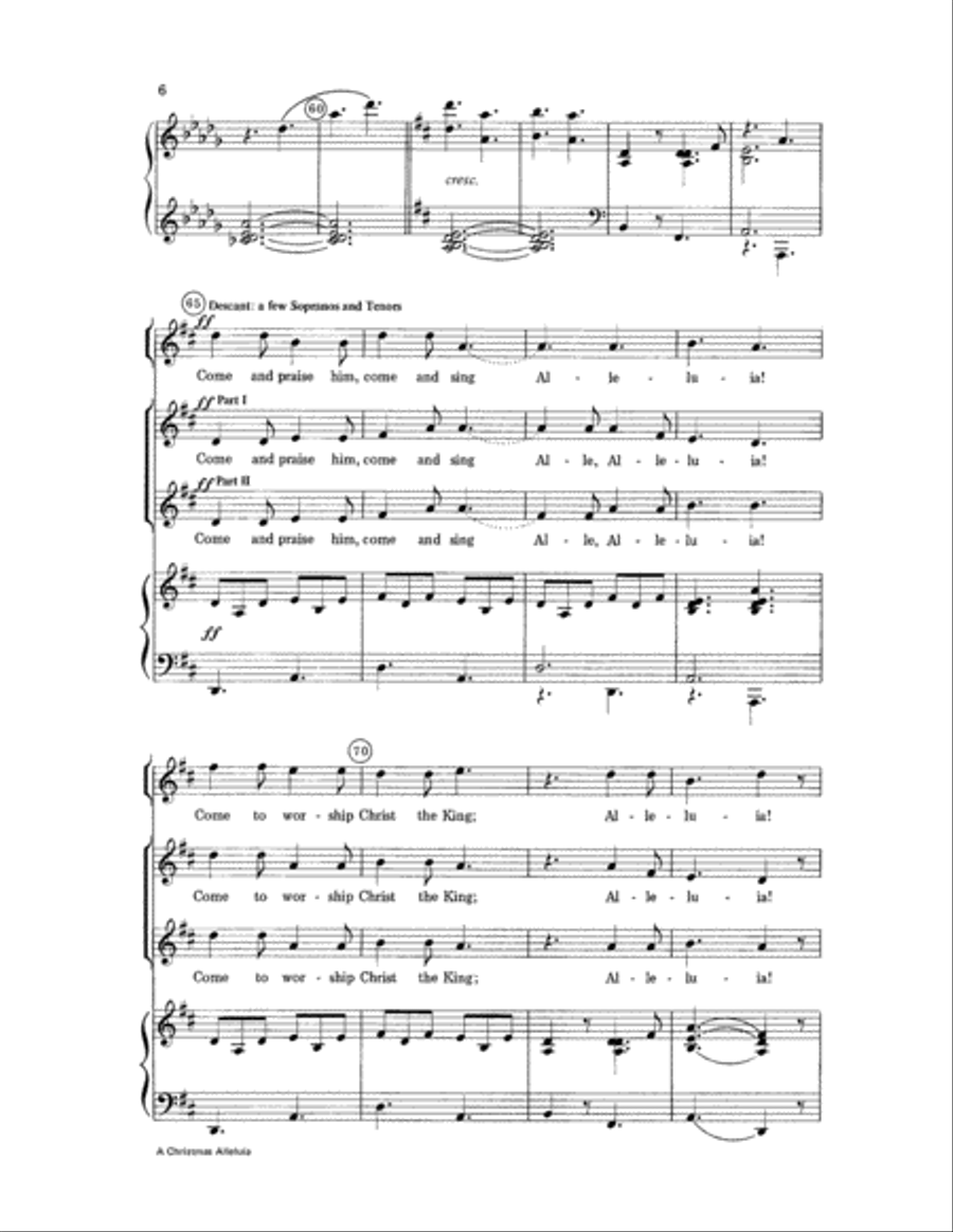 A Christmas Alleluia A Christmas Alleluia 2-Part scores gallery preview page 6