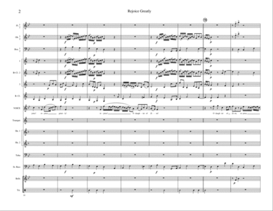 Rejoice Greatly Concert Band scores gallery preview page 3