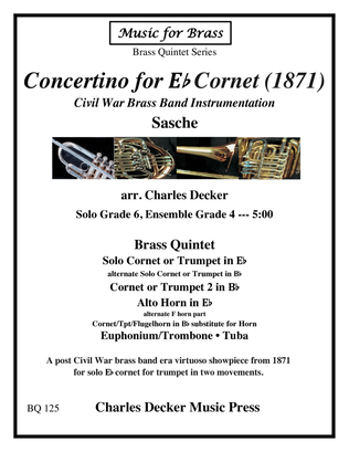 Concertino for Eb Cornet (1871) for Brass Quintet
