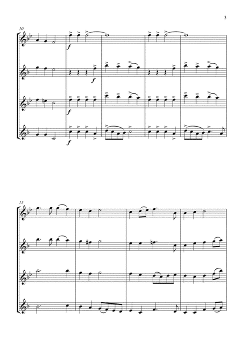 Variations on Hark! The Herald Angels Sing - Saxophone Quartet image number null