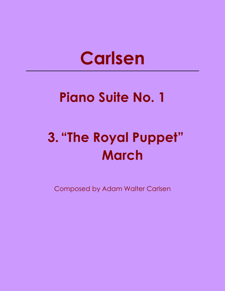 Piano Suite No. 1 3. "The Royal Puppet" March image number null