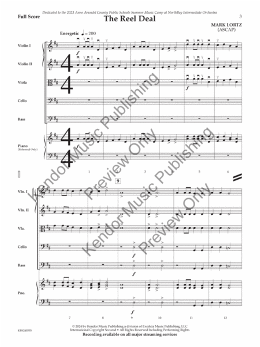 The Reel Deal (Score) String Orchestra scores gallery preview page 4