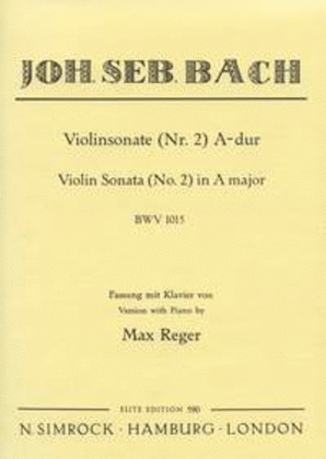 Sonata No. 2 BWV 1015
