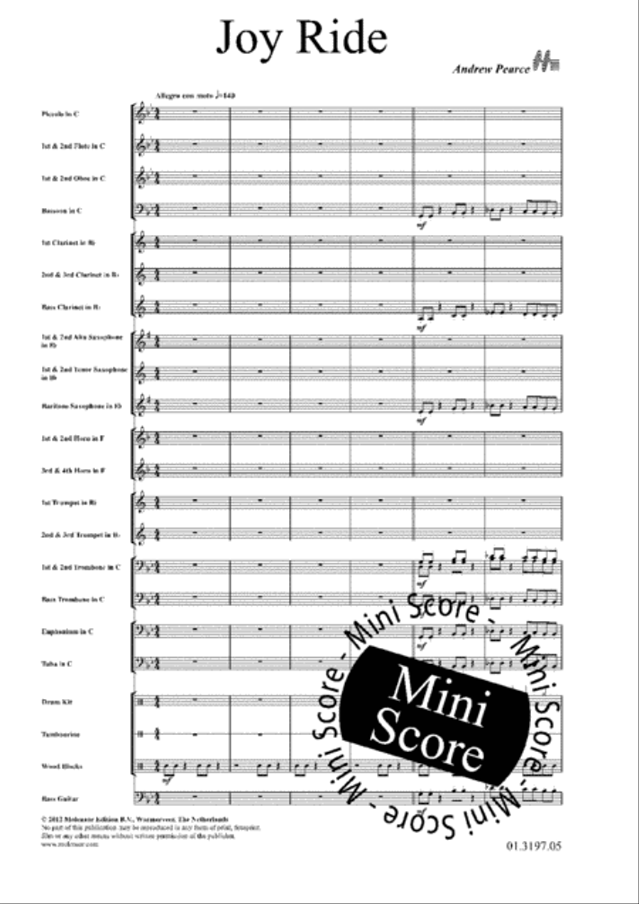 Joy Ride Concert Band scores gallery preview page 5