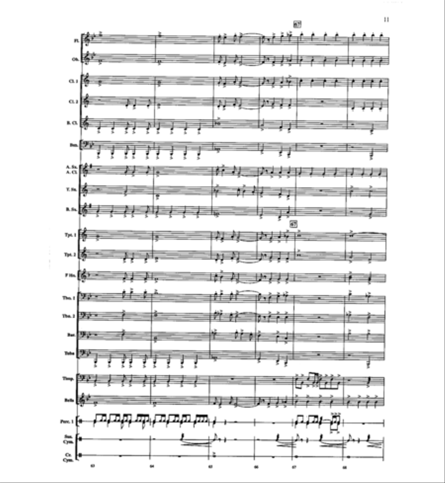 On Freedom's Wings Concert Band scores gallery preview page 12