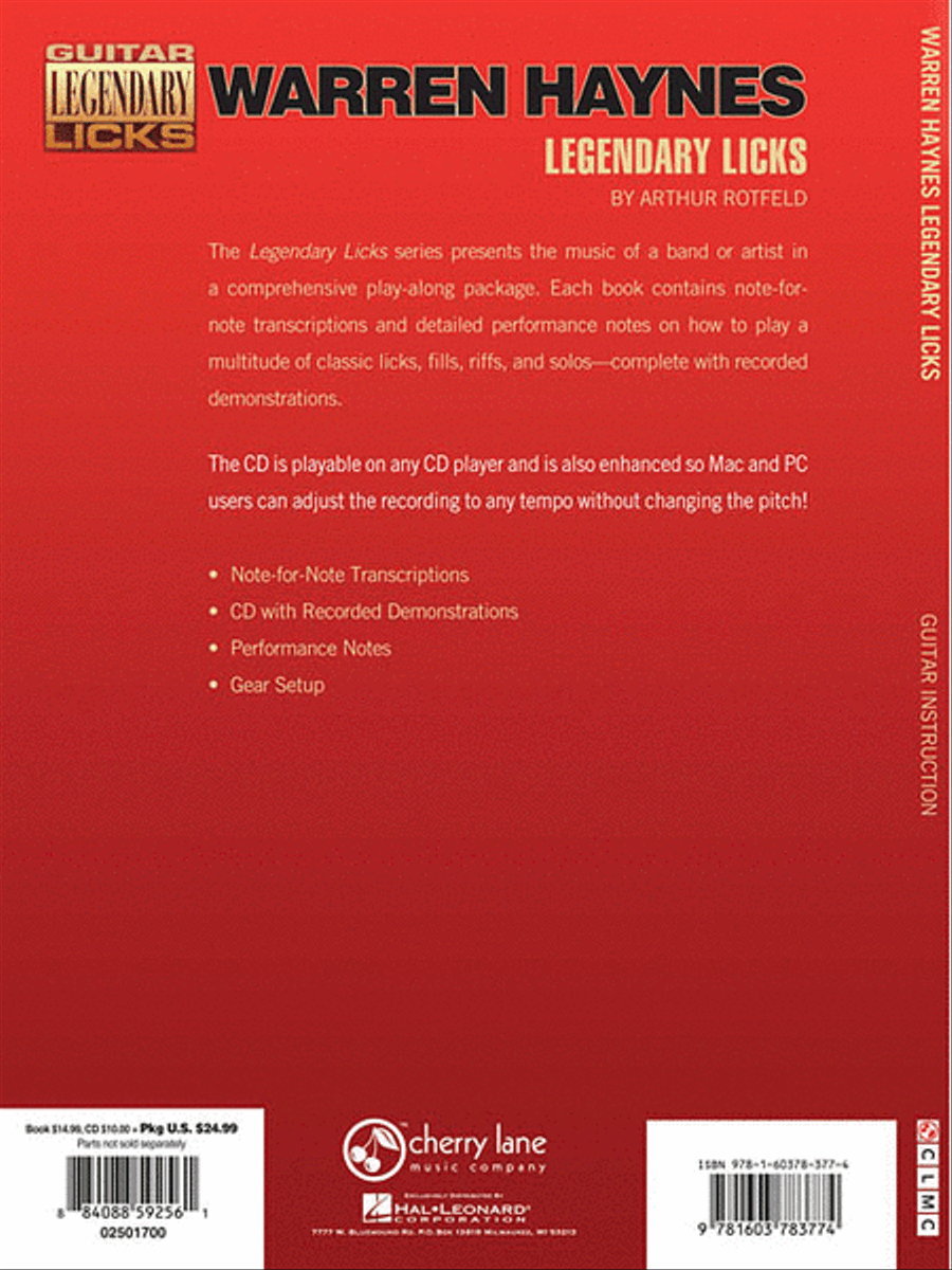 Warren Haynes Legendary Licks Electric Guitar scores gallery preview page 2