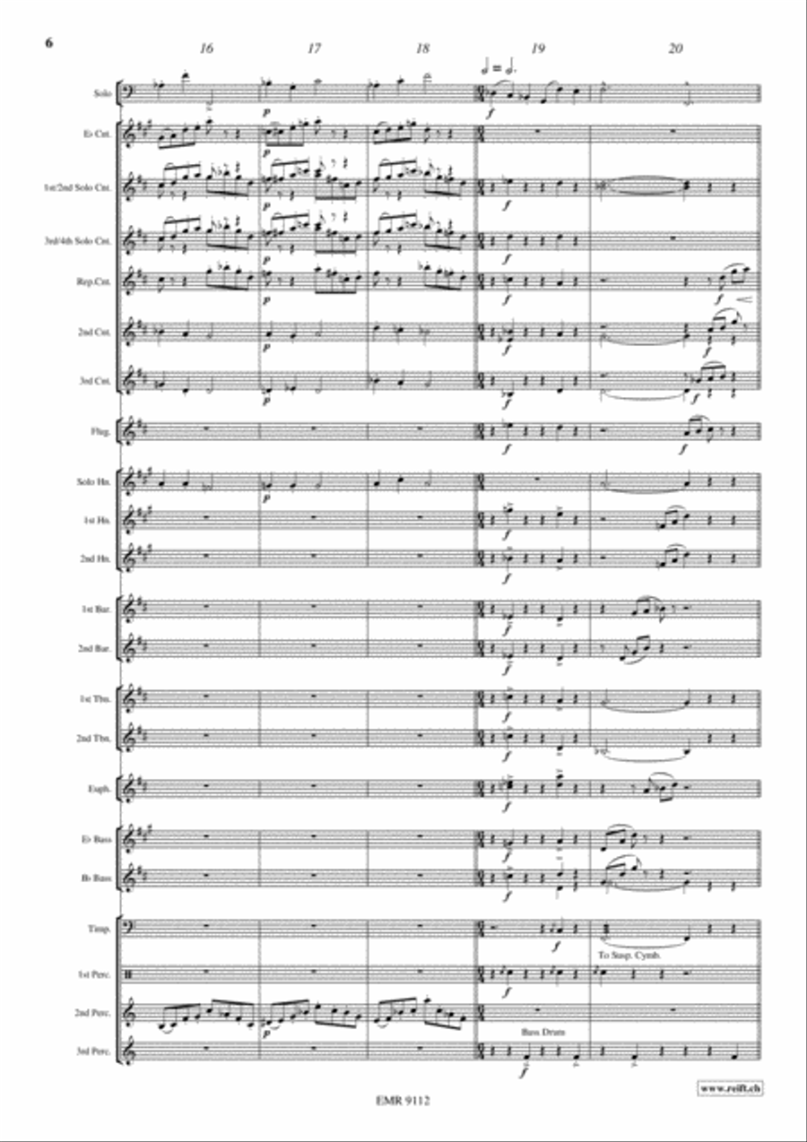 Allegro Maestoso Allegro Maestoso Brass Band scores gallery preview page 7