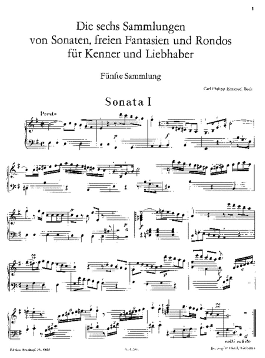 The 6 Collections (Wq 55, 56, 57, 58, 59, 61) Piano Solo scores gallery preview page 2
