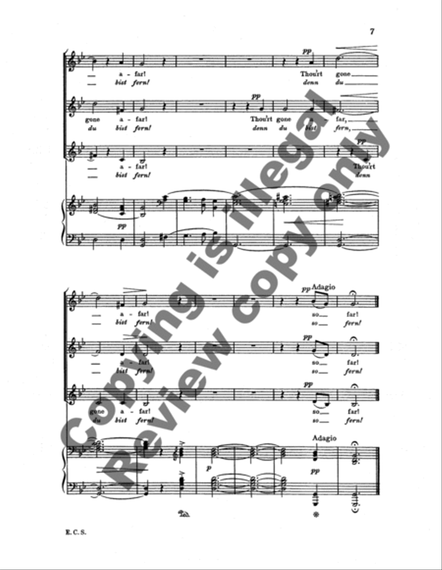 In meinem Garten (Carnations Grew In My Garden), Op. 29/2 SSA scores gallery preview page 8