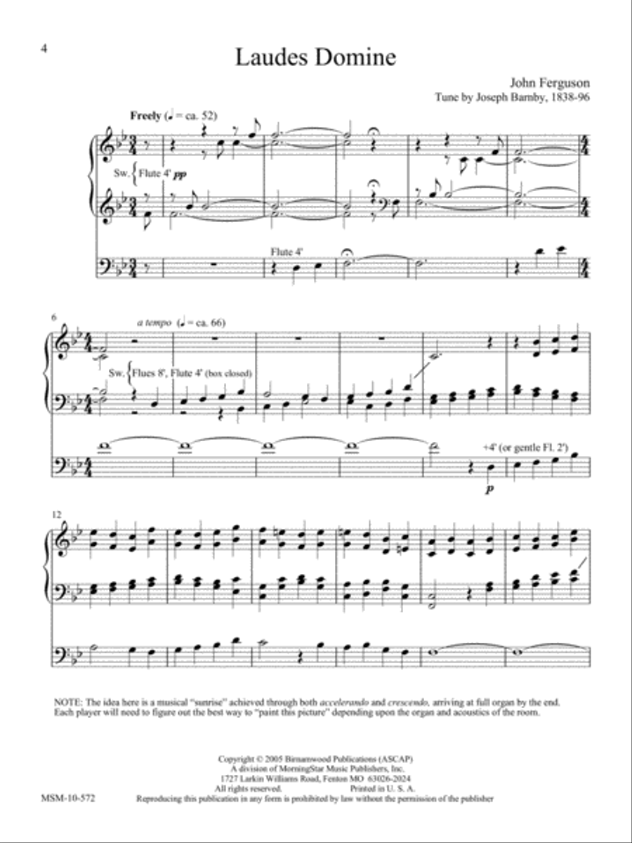 Three About Jesus: A Triptych Organ scores gallery preview page 3