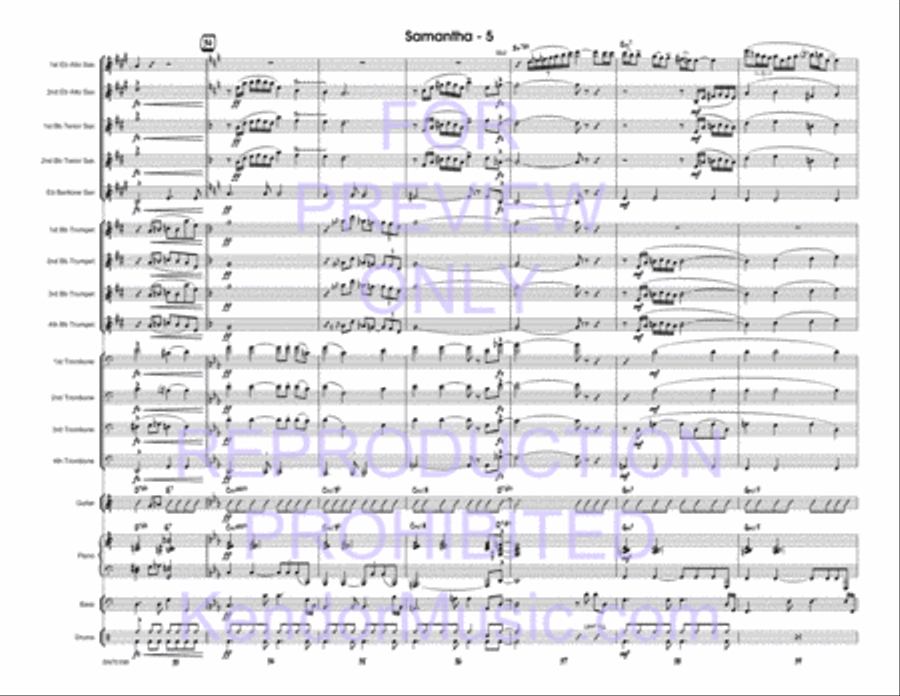 Samantha Samantha Jazz Ensemble scores gallery preview page 6