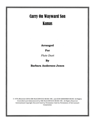 Carry On Wayward Son