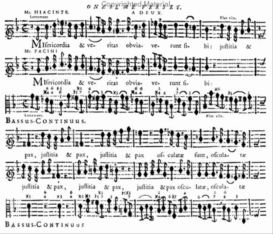 Seven versets of the motet composed by order of the King Flute scores gallery preview page 4