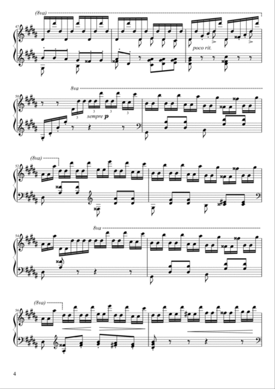 La Campanella Piano Solo scores gallery preview page 4