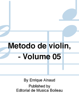 Metodo de violin, - Volume 05
