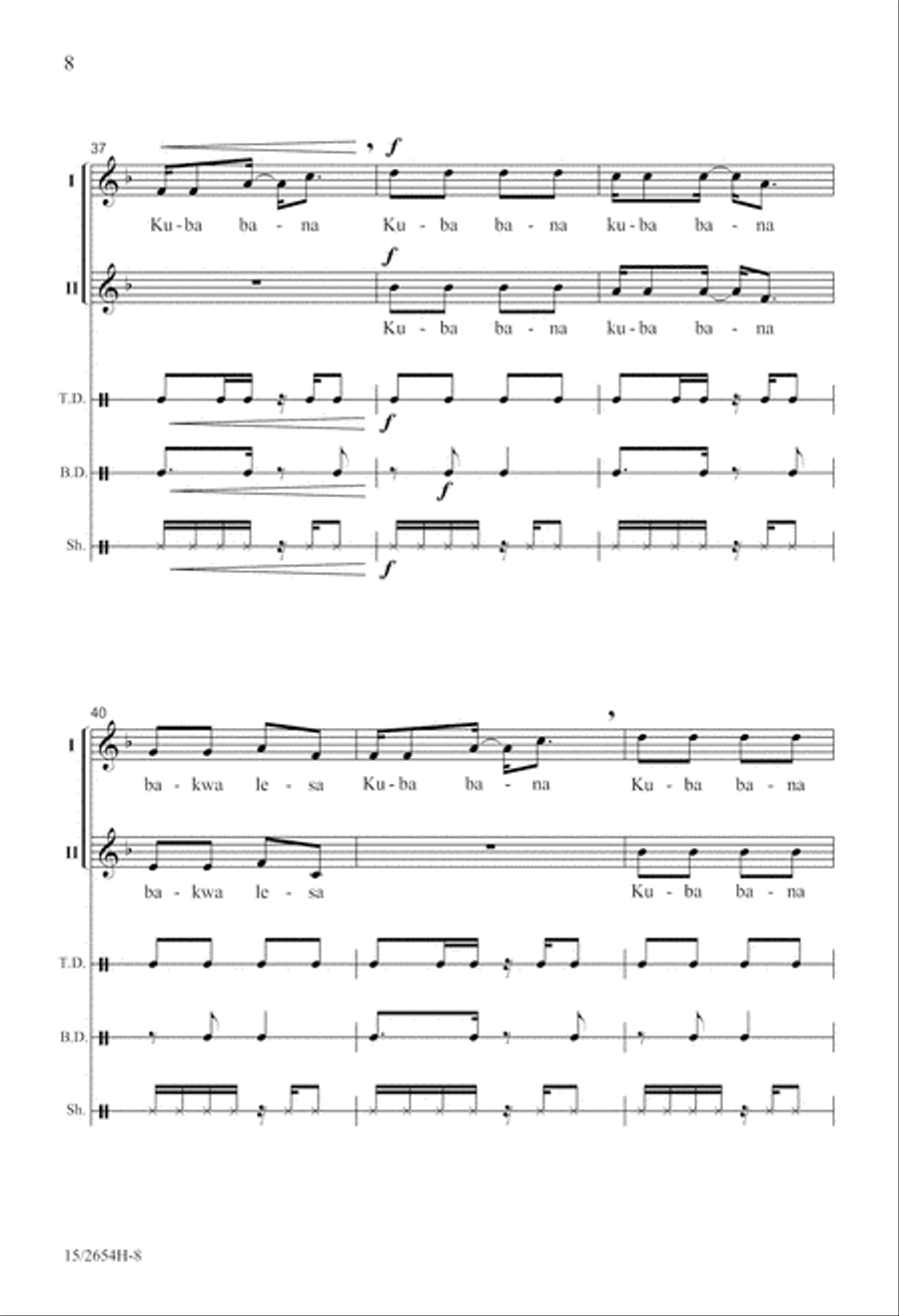 Bonse Aba A Cappella scores gallery preview page 9