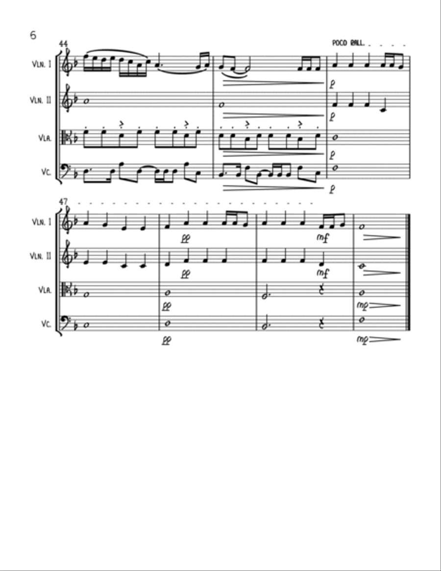 Flashlight Flashlight String Quartet scores gallery preview page 6