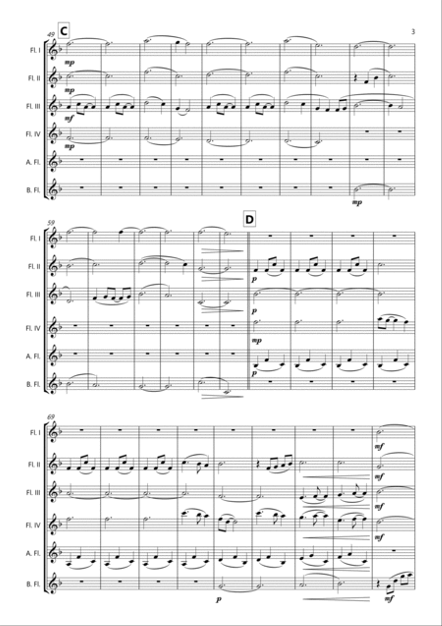 A Thousand Years Woodwind Ensemble scores gallery preview page 3