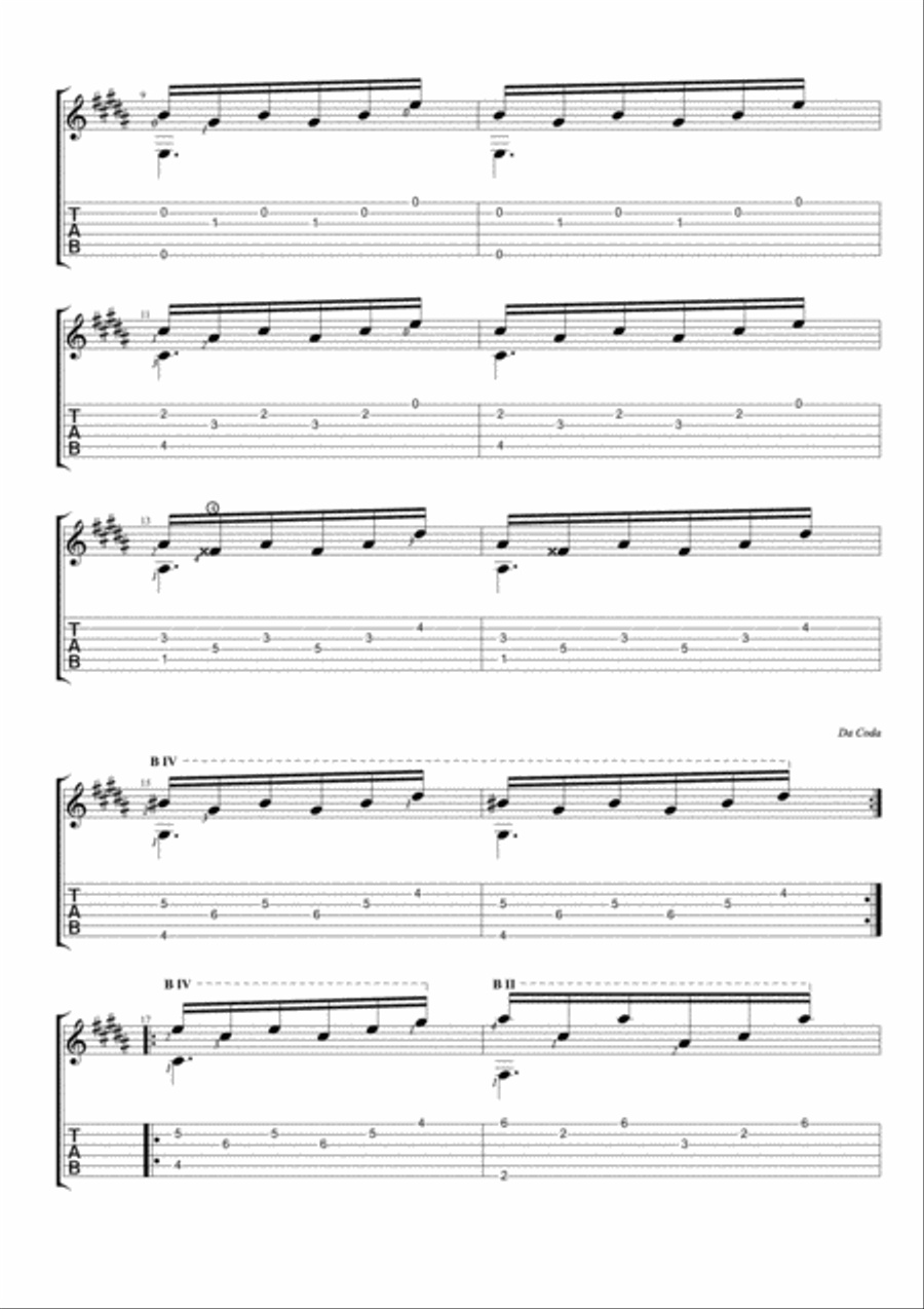The prelude in g sharp minor Guitar Solo scores gallery preview page 2