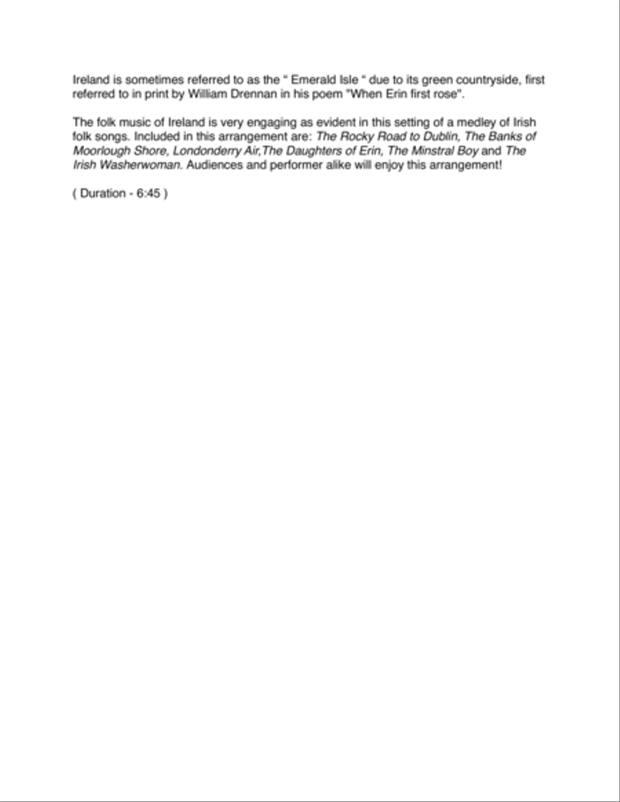 Emerald Isle - The Folk Songs of Ireland for Woodwind Quintet Woodwind Quintet scores gallery preview page 2