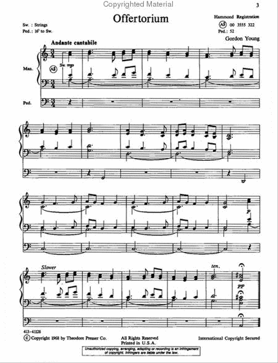 Organ Voluntaries Organ Voluntaries Chamber Music scores gallery preview page 2