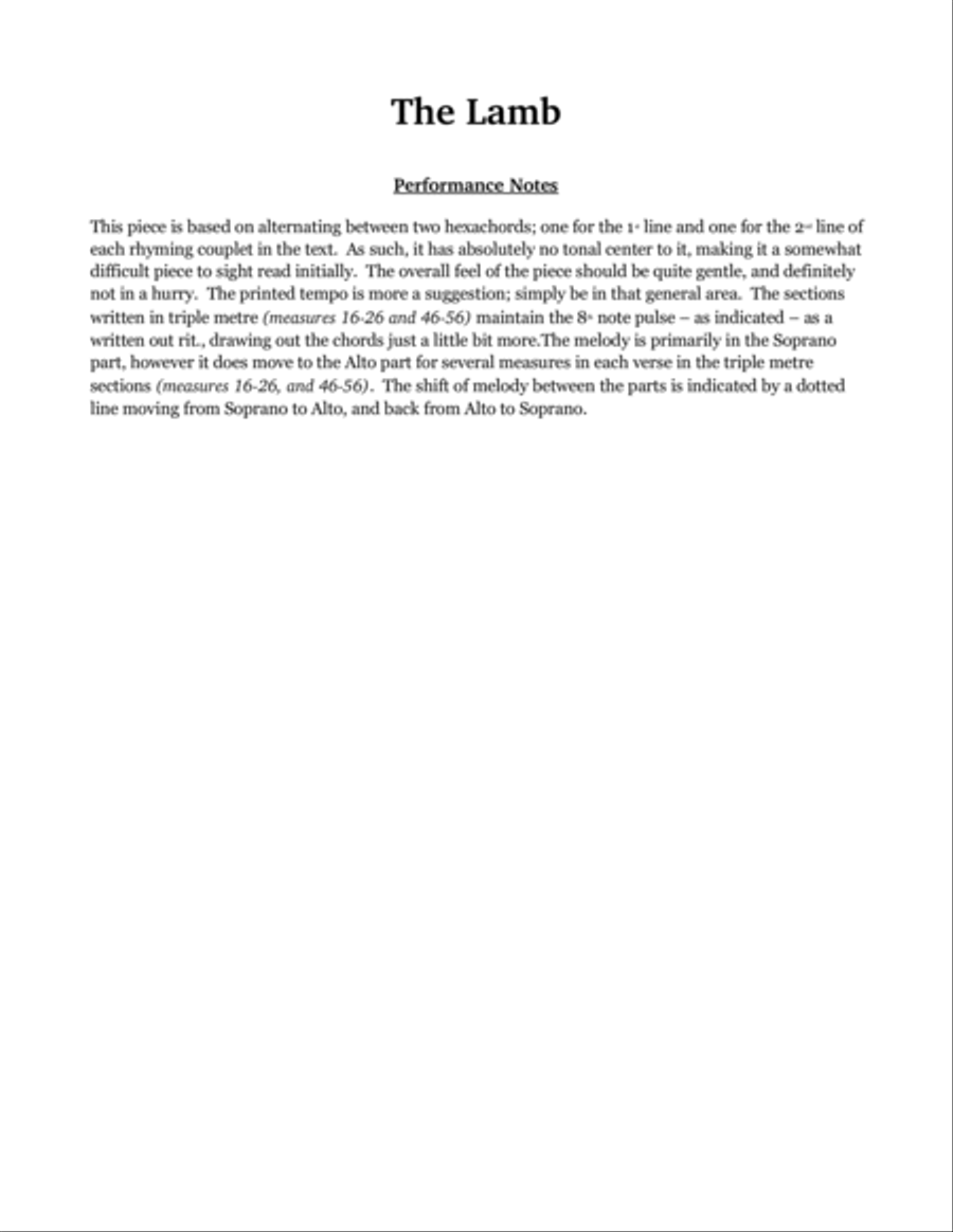 The Lamb 4-Part scores gallery preview page 2