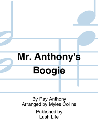 Book cover for Mr. Anthony's Boogie