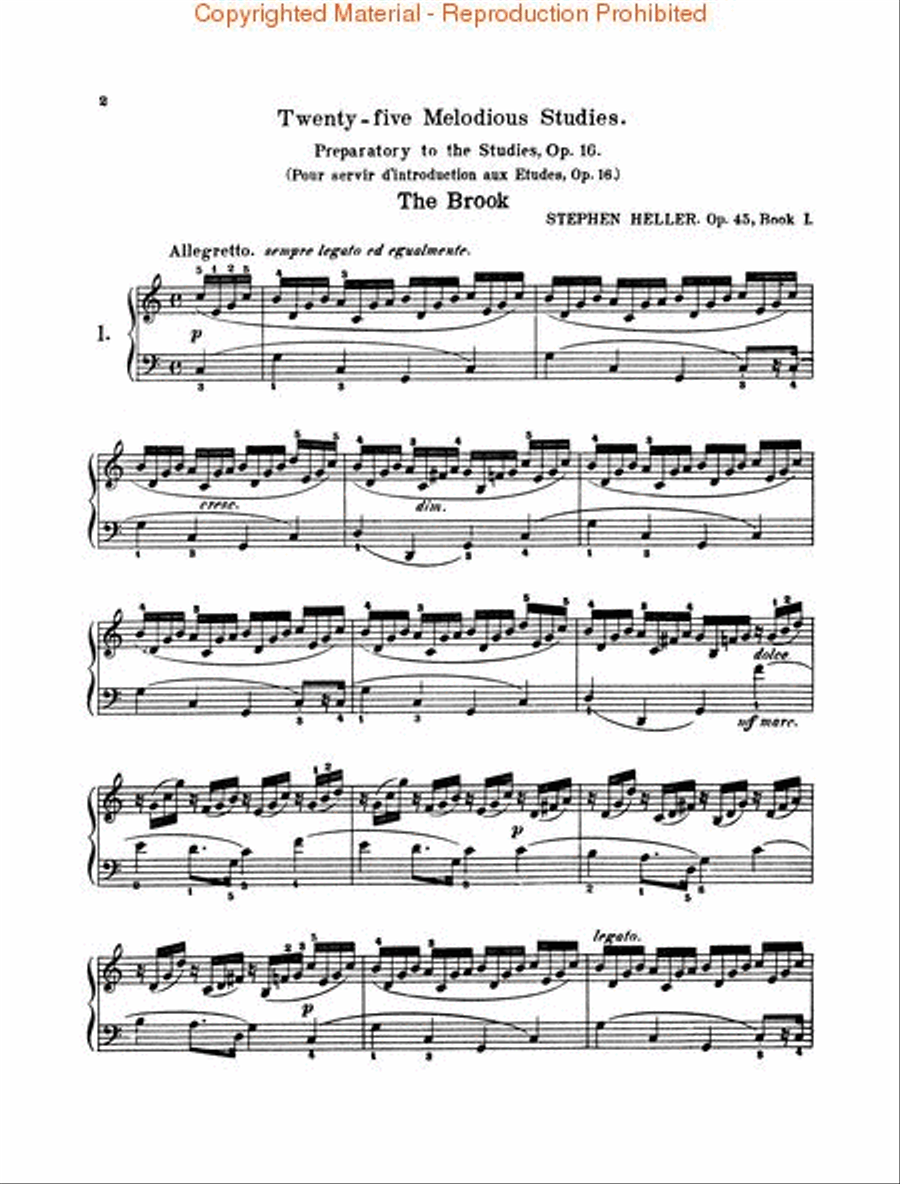 25 Melodious Studies, Op. 45 (Complete) Piano Method scores gallery preview page 2